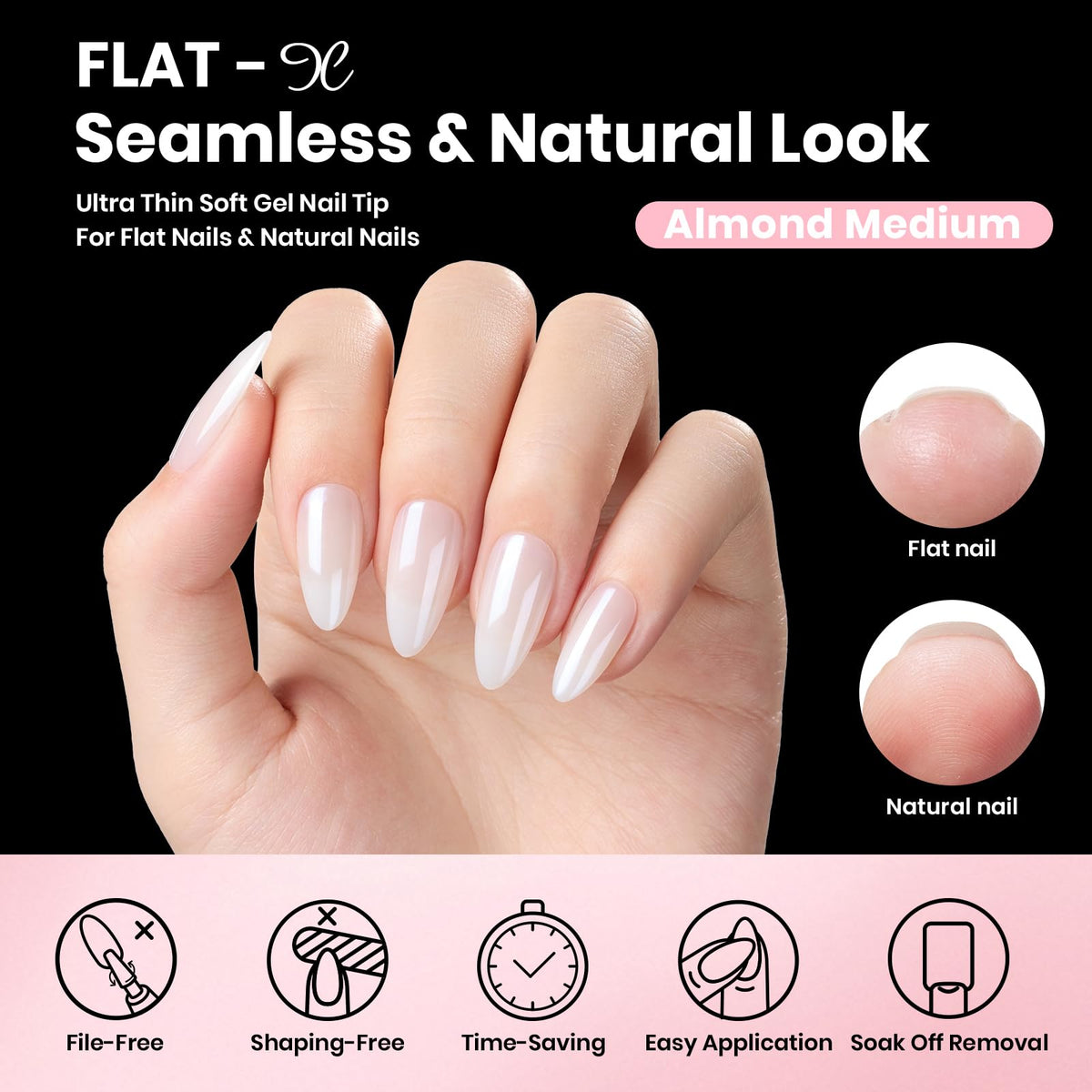 beetles Gel Nail Kit showing various nail tip sizes
