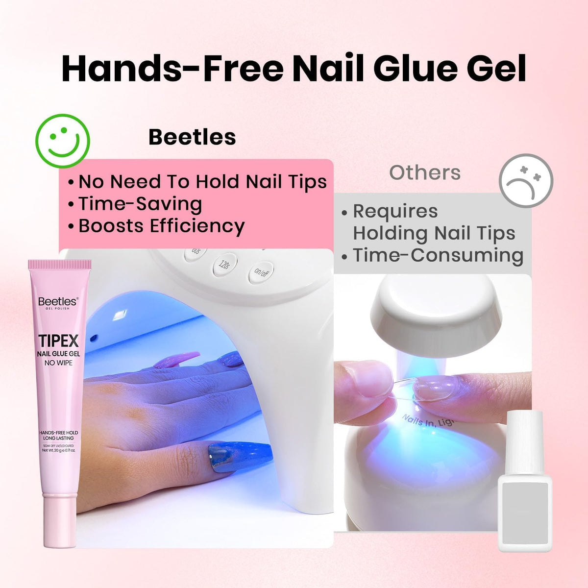 beetles Gel Nail Kit tools including cuticle pusher