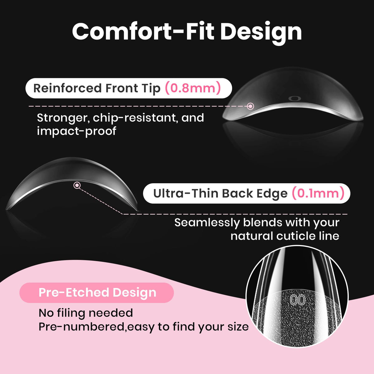 beetles Gel Nail Kit with almond nail tips in packaging