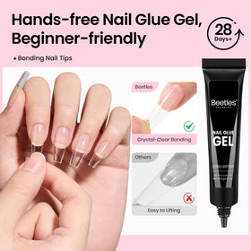 beetles Gel Nail Kit with cuticle pusher and nail tips