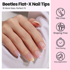 beetles Gel Nail Kit with cuticle pusher and stickers