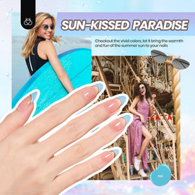 beetles Gel Nail Kit with nail tools and UV lamp