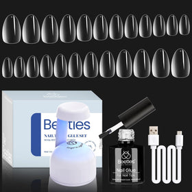 beetles Gel Nail Kit with UV lamp and nail tips