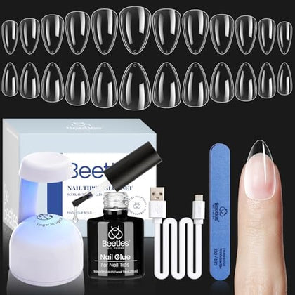 beetles Gel Nail Kit with UV lamp and nail tips