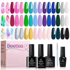 beetles Gel Nail Polish 19 colour set front view