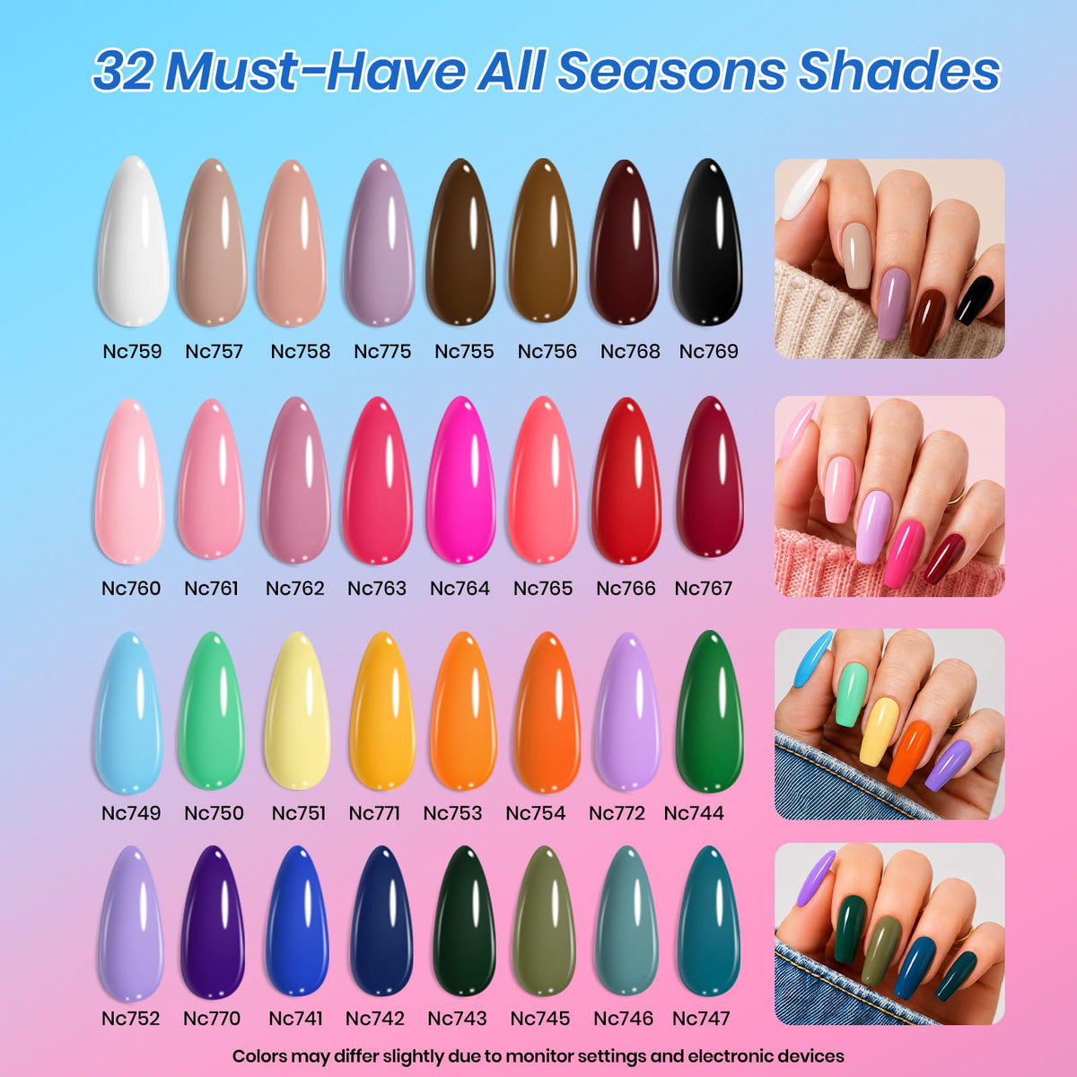 beetles Gel Nail Polish 32 vibrant colours in 5ml bottles