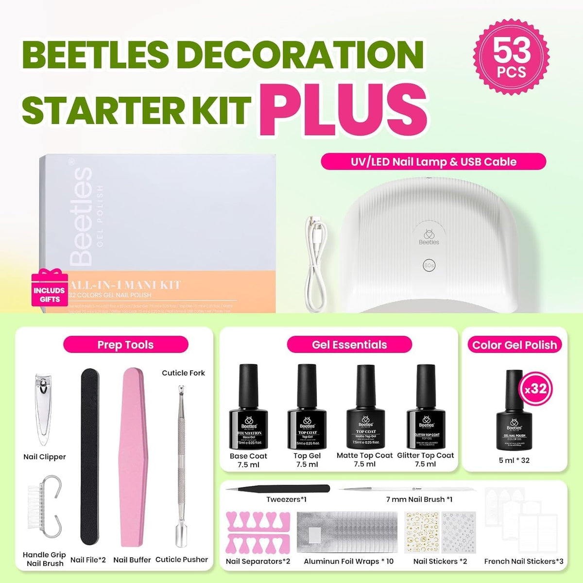 beetles Gel Nail Polish 5ml bottles in assorted colours