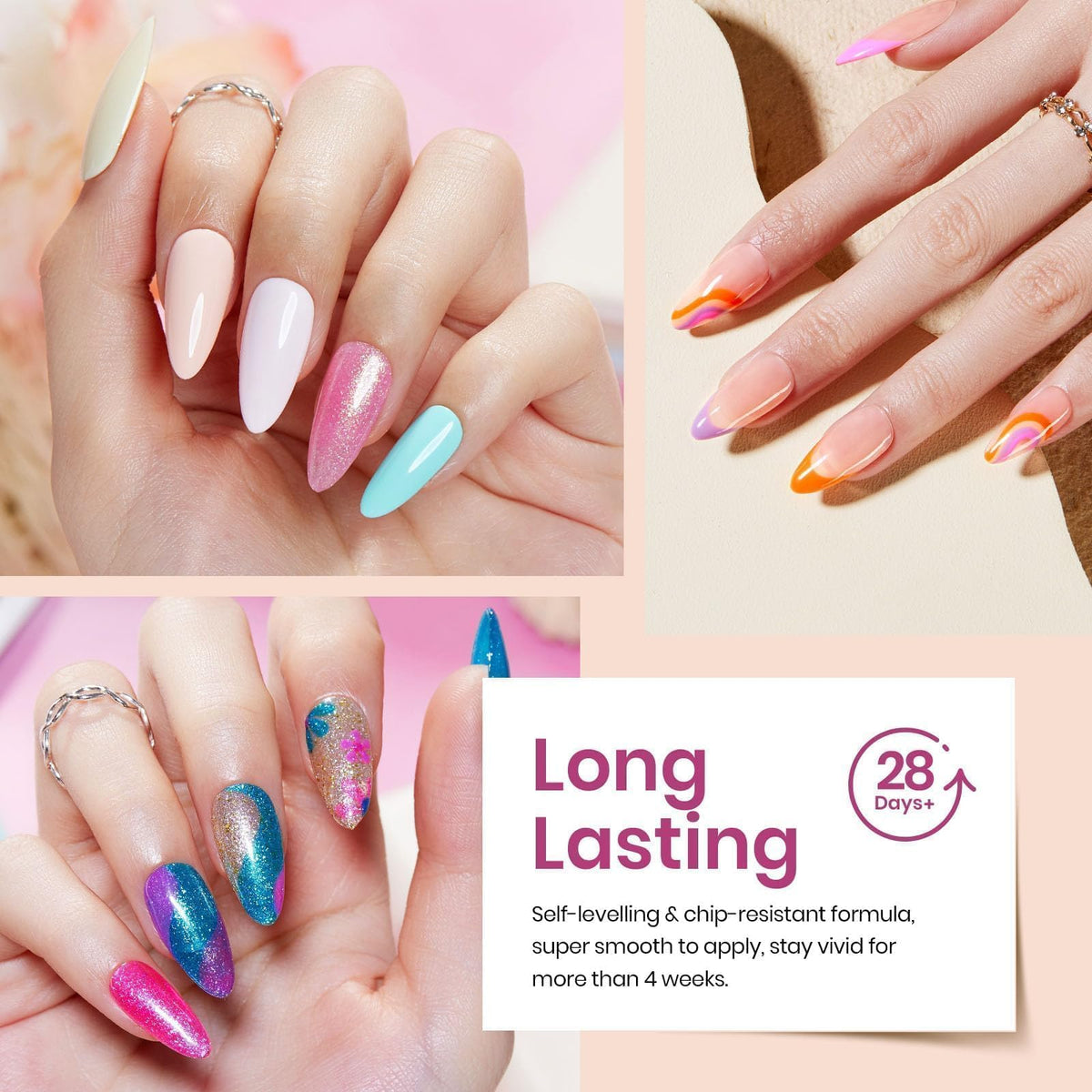 beetles Gel Nail Polish application process