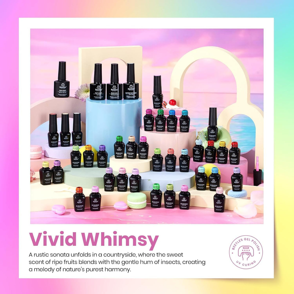 beetles Gel Nail Polish application process