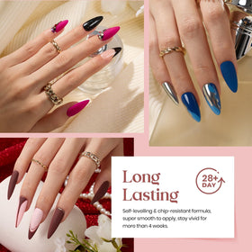 beetles Gel Nail Polish application process with LED light