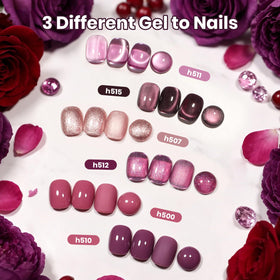 beetles Gel Nail Polish application process with UV LED lamp