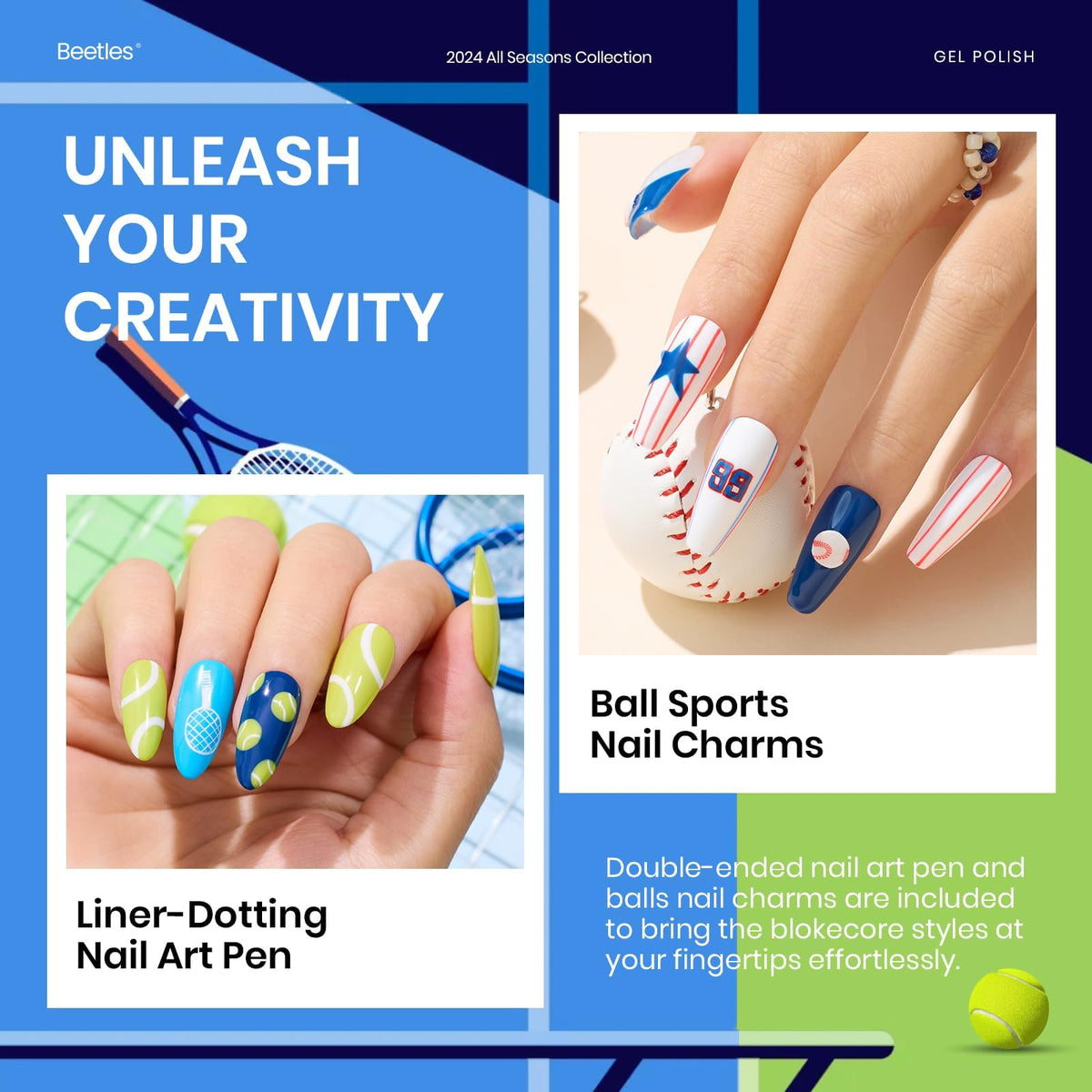 beetles Gel Nail Polish bottles with accessories