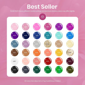 beetles Gel Nail Polish bottles with base and top coat