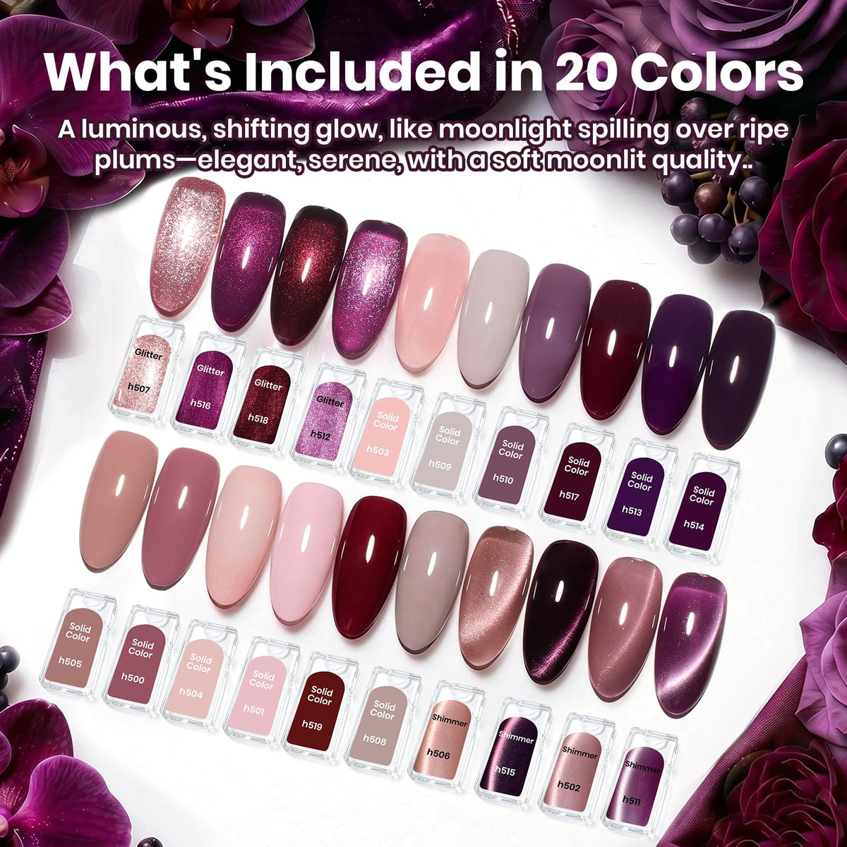 beetles Gel Nail Polish bottles with various shades displayed