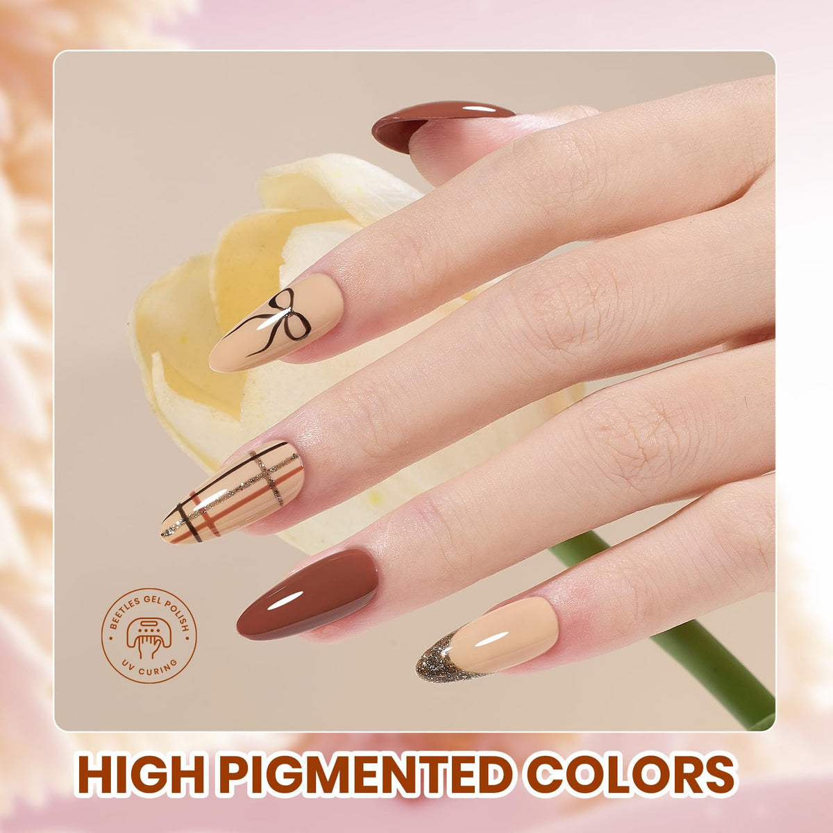 beetles Gel Nail Polish in earthy brown shade