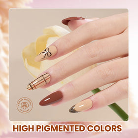 beetles Gel Nail Polish in earthy brown shade