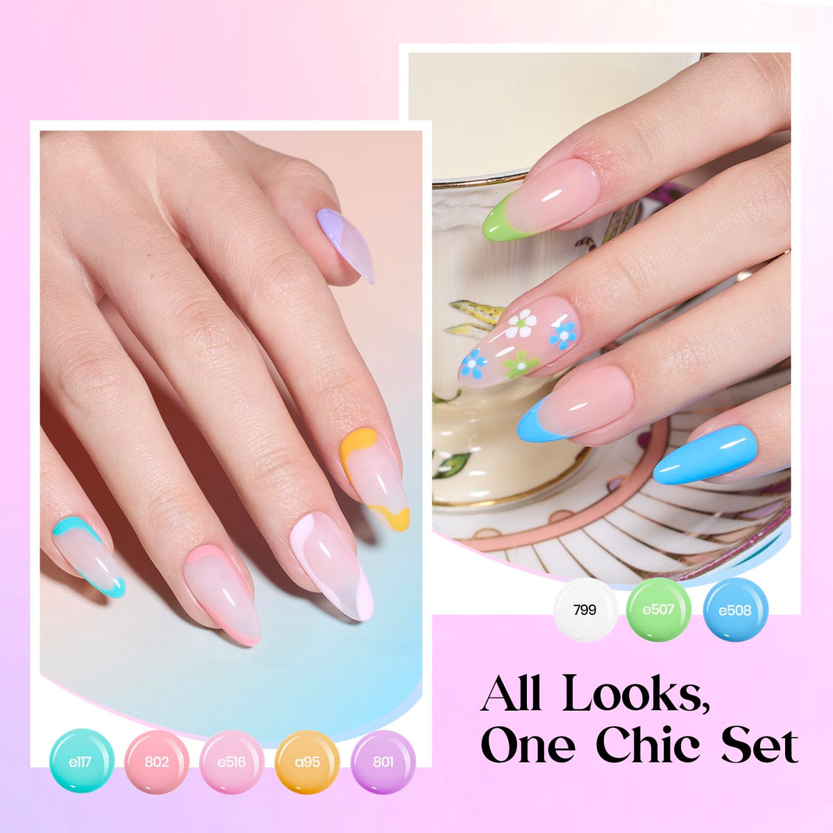 beetles Gel Nail Polish in vibrant pastel shades
