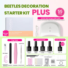 beetles Gel Nail Polish Kit application process