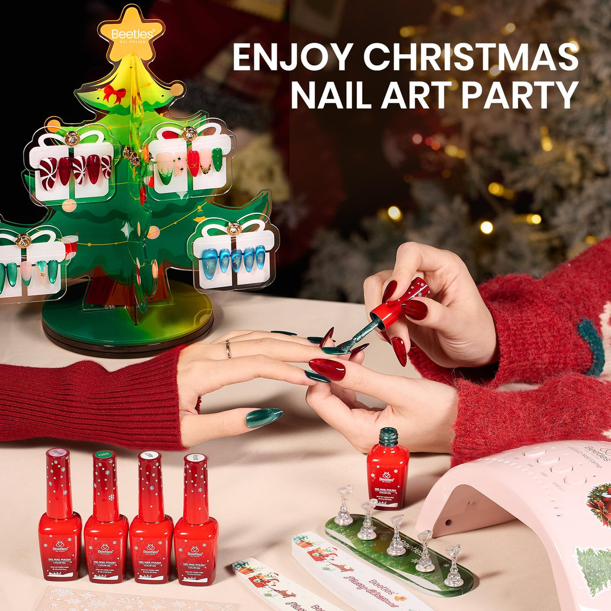 beetles Gel Nail Polish Kit beautifully packaged in gift box