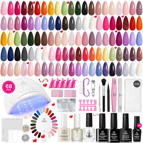 beetles Gel Nail Polish Kit featuring 35 gel colours and UV lamp