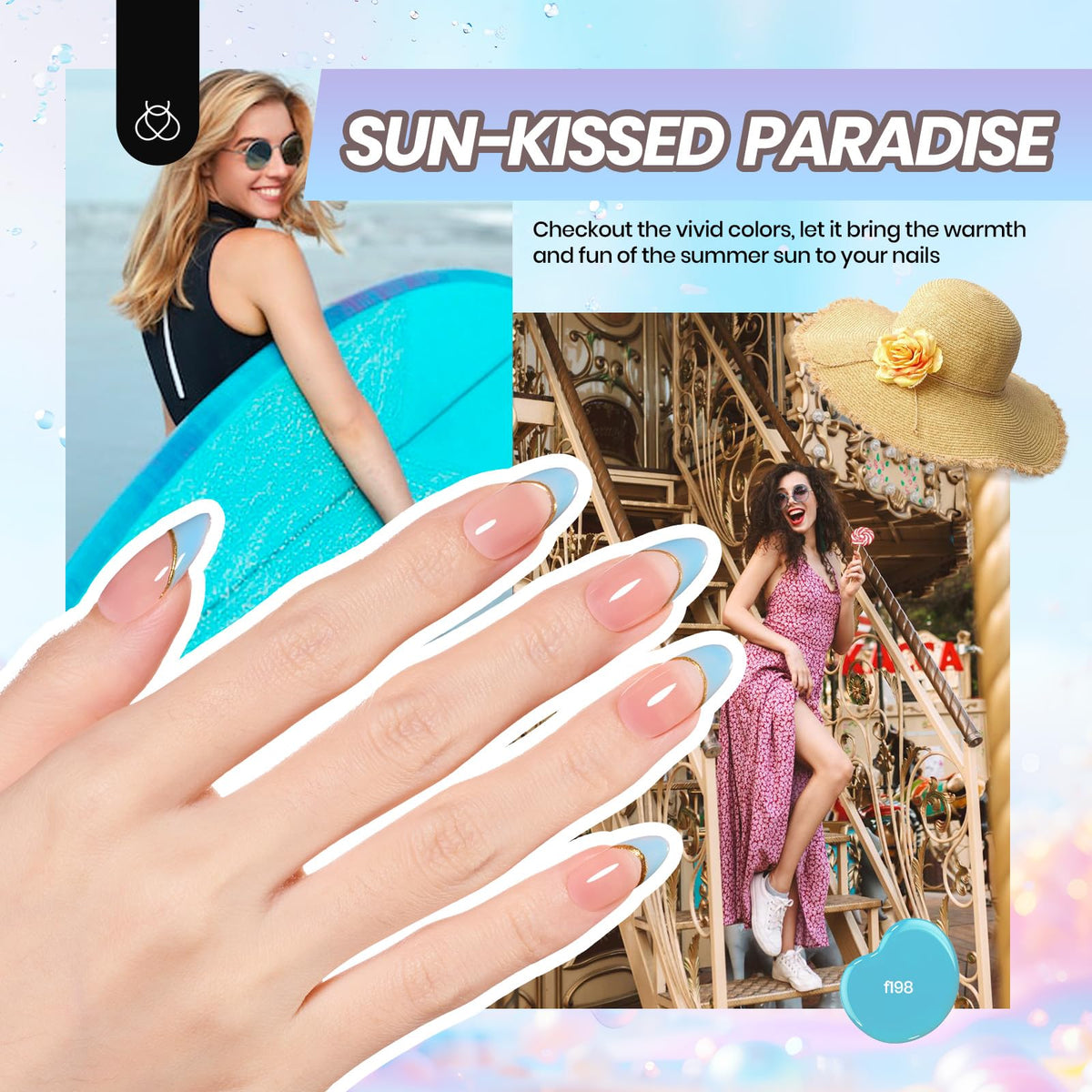 beetles Gel Nail Polish Kit packaging and contents