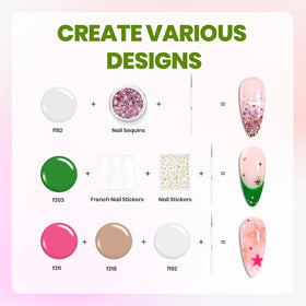 beetles Gel Nail Polish Kit packaging and contents