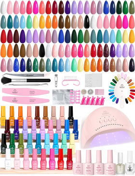 Beetles Gel Nail Polish Kit with 35 colours and UV lamp