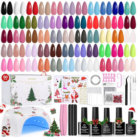 beetles Gel Nail Polish Kit with 55 colours and UV lamp
