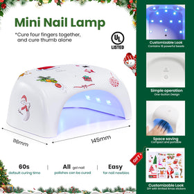 beetles Gel Nail Polish kit with Christmas stickers