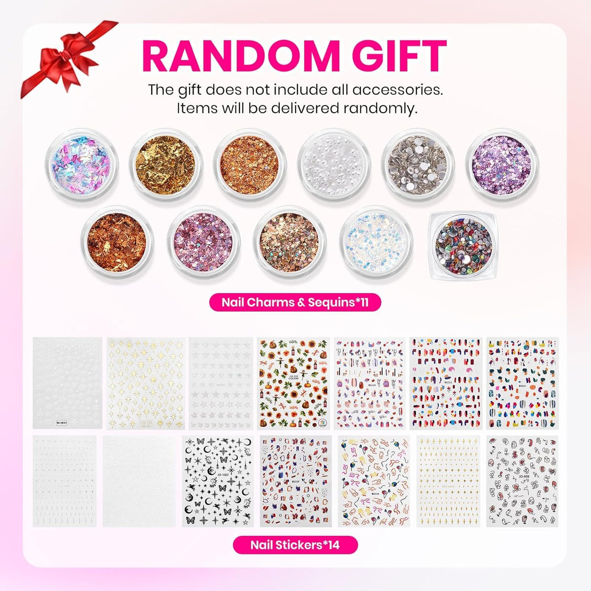beetles Gel Nail Polish Kit with nail stickers and gems