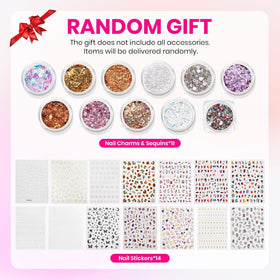 beetles Gel Nail Polish Kit with nail stickers and gems