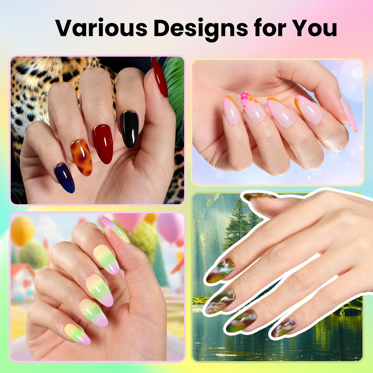 beetles Gel Nail Polish Kit with professional nail lamp