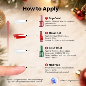 beetles Gel Nail Polish Kit with rhinestone glue and cuticle oil