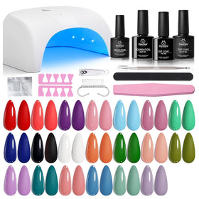 beetles Gel Nail Polish Kit with UV Light and 31 pieces