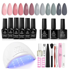 beetles Gel Nail Polish Kit with UV Light front view