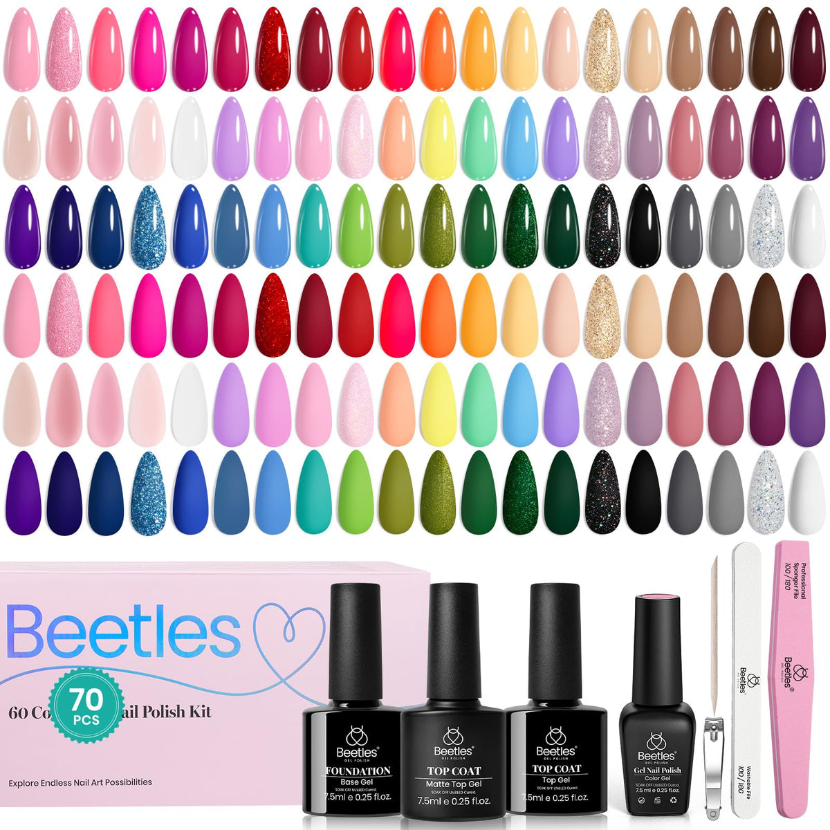 beetles Gel Nail Polish packaging details