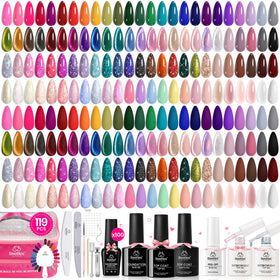 beetles Gel Nail Polish Set 100 colors with base and top coats
