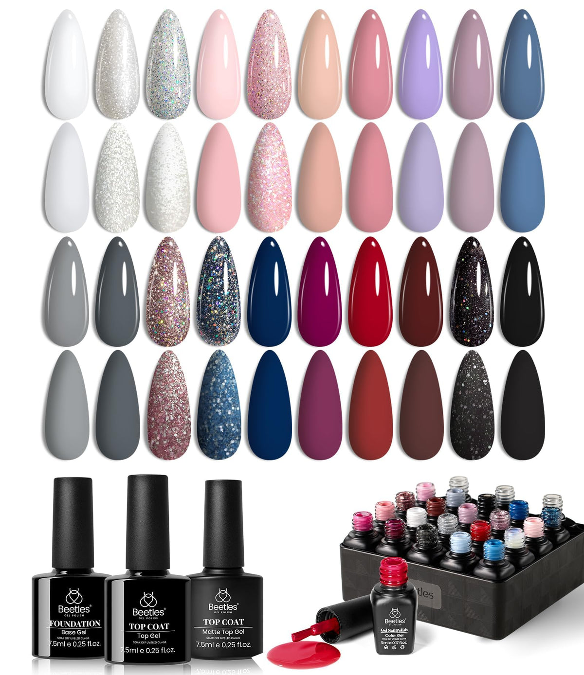 beetles Gel Nail Polish Set 23Pcs with assorted colours