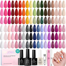 beetles Gel Nail Polish Set 44pcs with 36 colourful gel polishes