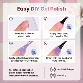 beetles Gel Nail Polish Set displayed with nail art tools