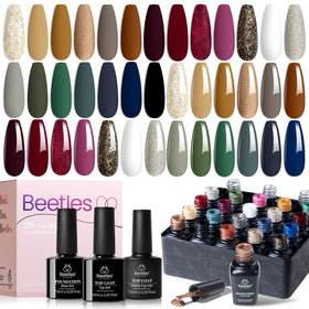 beetles Gel Nail Polish Set featuring 20 colours in packaging