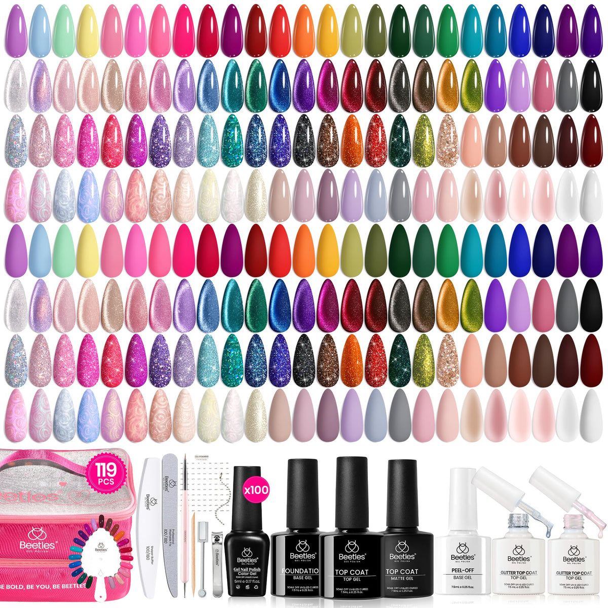 Beetles Gel Nail Polish Set in a lifestyle setting