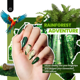 beetles Gel Nail Polish Set in use with nail art design