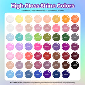 beetles Gel Nail Polish Set includes base coat and top coats