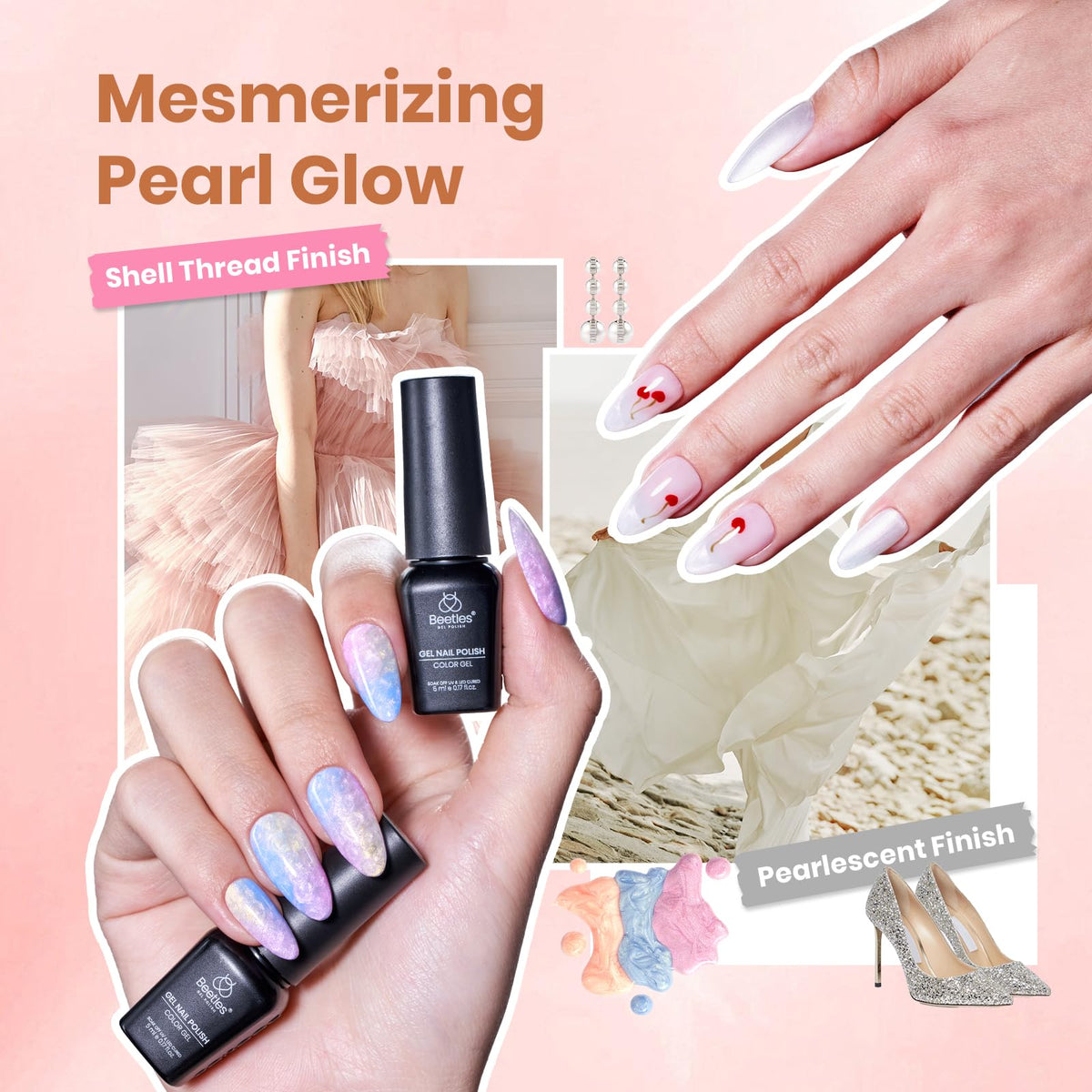 Beetles Gel Nail Polish Set packaging and contents