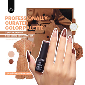 beetles Gel Nail Polish Set with glossy and matte top coats