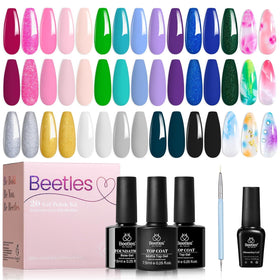 beetles Gel Nail Polish set with nail art designs