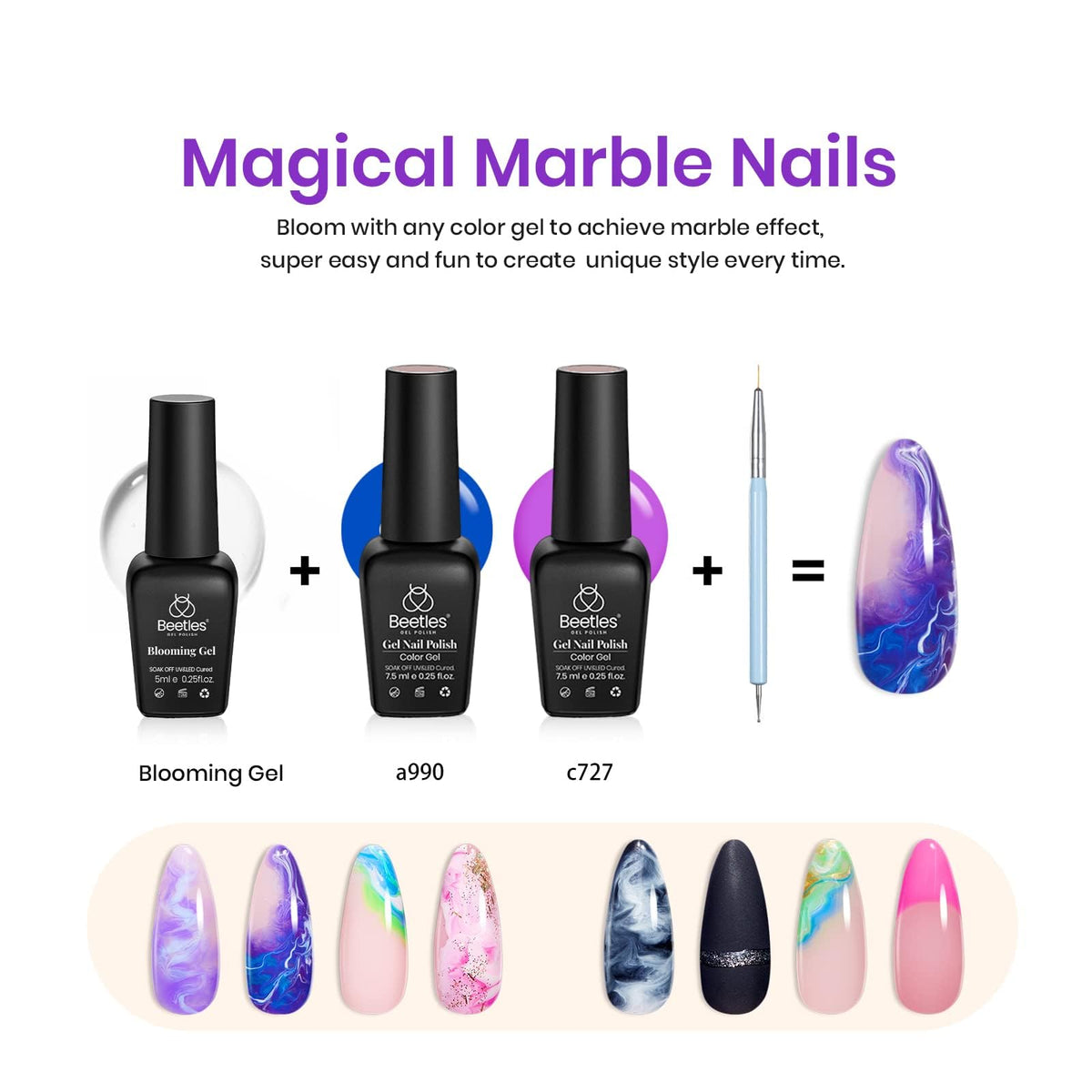 beetles Gel Nail Polish set with packaging