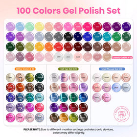 Beetles Gel Nail Polish Set with tools and top coats