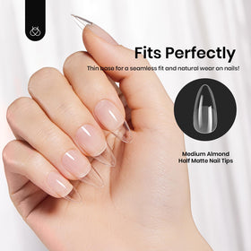 beetles Gel Nail Tips displayed with nail glue